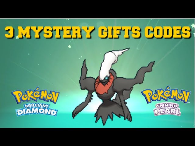 Pokémon Brilliant Diamond Shining Pearl Version Exclusive Codes