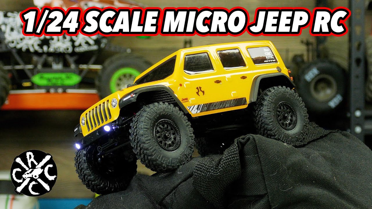 Axial SCX24 Jeep Wrangler JLU CRC Unboxing & Test Crawl - YouTube