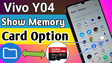 How to show sd card option in Vivo Y04