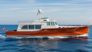 55 ft Trumpy Yacht Full Review Classic Luxury Wooden Yacht Tour