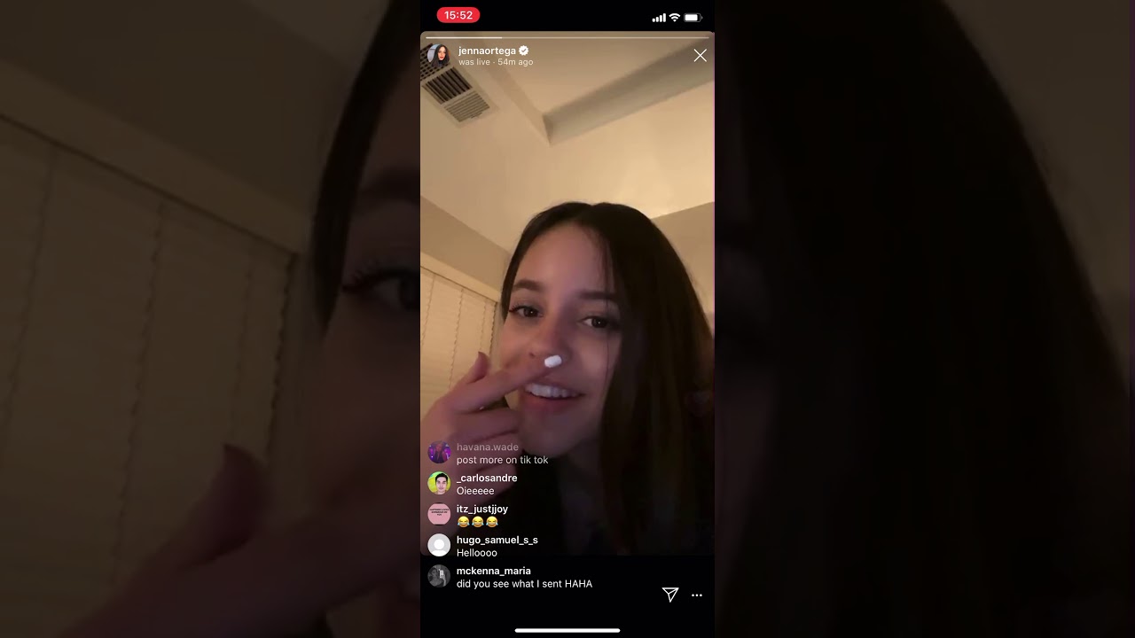 Jenna Ortega| Instagram Live Stream February 22,2020 - YouTube