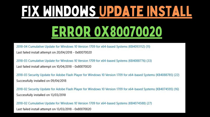 How to Fix Windows Update Install Error 0x80070020 on Windows 11