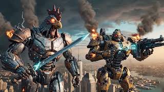 Chicken Duck Robot War: The Three Crowned Wyrm | Epic Battle Simulator #RobotBattle