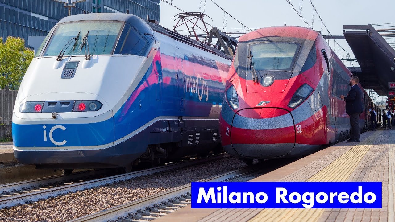 I Treni Alta Velocità & InterCity in un sabato mattina in stazione a Milano Rogoredo