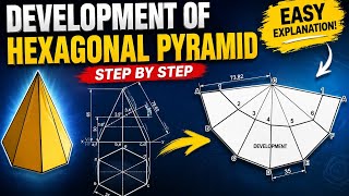 Development of Hexagonal pyramid