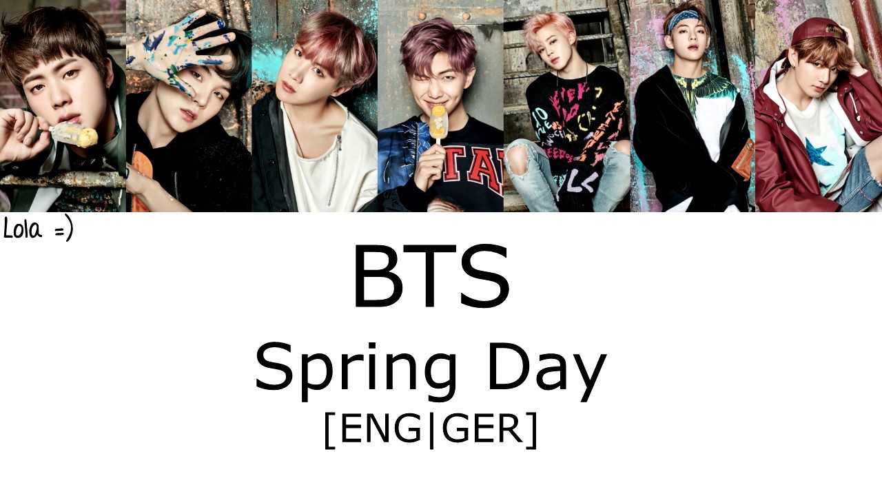 Spring day bts текст