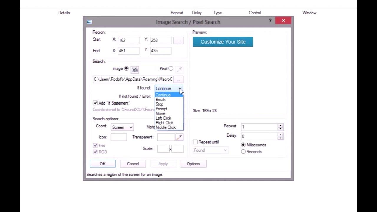 Pulover's Macro Creator Tutorial Image and Pixel search YouTube