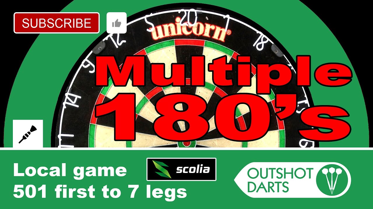 501 Darts Match Watch OutshotDarts vs GiK Battle It Out, multiple 180