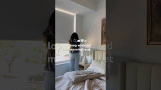 long weekend morning reset ☁️ #morningroutine #asmr #lifestyle #grwm #skincare