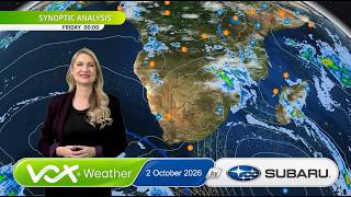 02 October 2026 | Vox Weather Forecast brought to you by Subaru Southern Africa