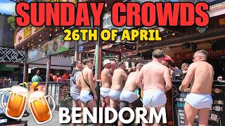 Benidorm - PACKED Pubs, Bars & Sunday Booze! 😱🍻┃STAG & HEN SEASON!