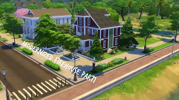 Modernized Firehouse Speedbuild Part1-Sims4