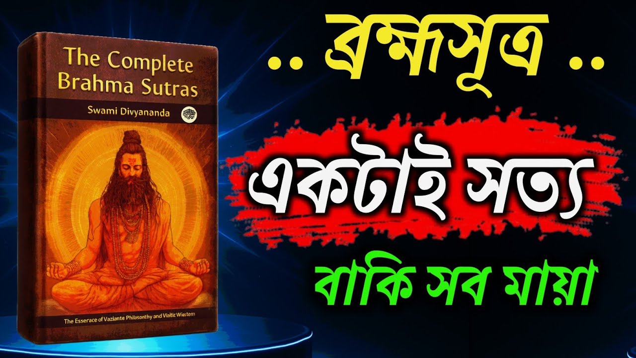 ✨ ব্রহ্মসূত্রের সারকথা | Vedanta Philosophy That Changes Life 🔥 | Book Summary in Bengali 
