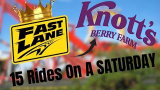 Fast Lane Is King! Riding 15 Rides At Knott's Berry Farm......On A Saturday!! (Knott's Vlog 3/14/26)