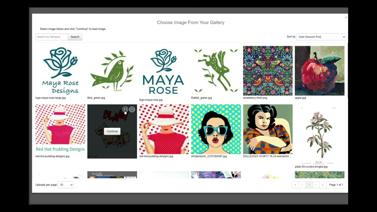 How To Use Your Image Gallery