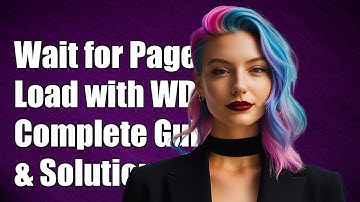 How to Wait for Page Load with WebDriverJS: Complete Guide & Solutions