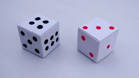 How to make a paper dice | Origami dice
