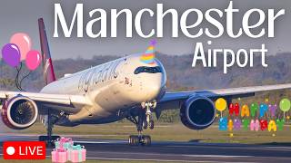 Details 🔴 LIVE Manchester Airport Plane Spotting 🎂Pre Birthday Stream🎂 🛫 Update