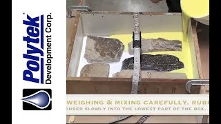 Making a Rubber Veneer Stone Mold for Casting Concrete