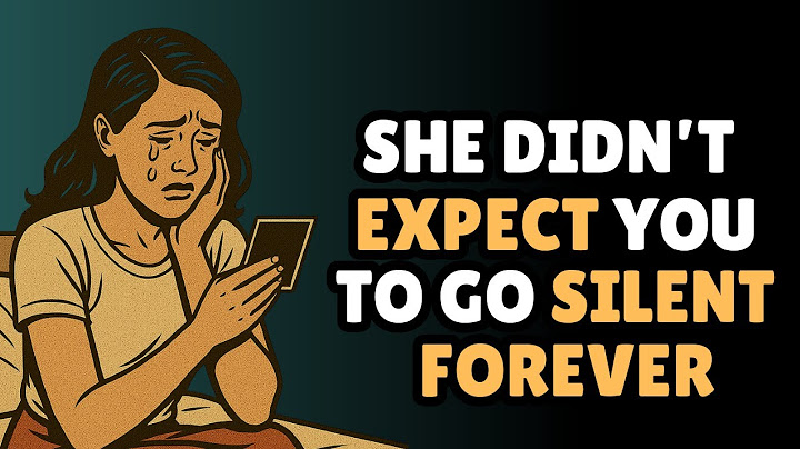 She Didn’t Expect You to Go Silent Forever | STOICISM