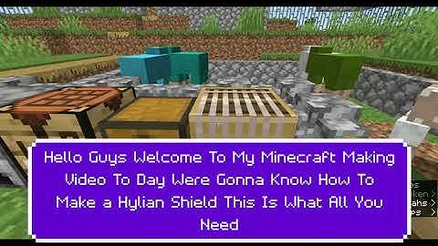 Minecraft How To Make Hylian Shield