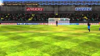First touch soccer (Goal 4) Horrible error by the goalkeeper