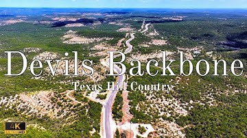 Canyon Lake Texas Devils Backbone 4k Mavic 3 Pro Drone Footage - Texas Hill Country