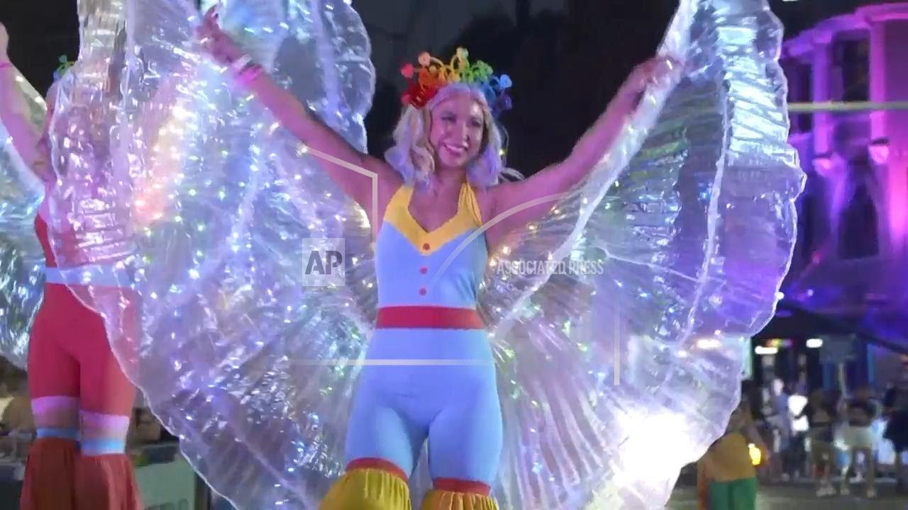 Annual gay and lesbian Mardi Gras parade in Sydney