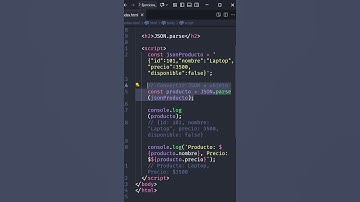 De texto a objeto en JavaScript con JSON.parse 🚀