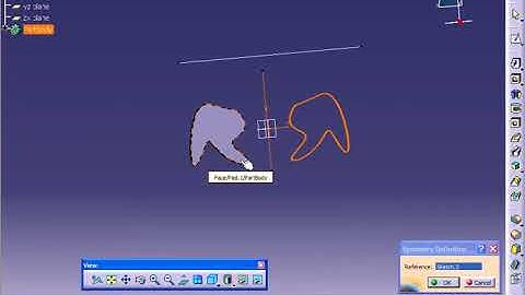 Catia V5 Tutorial 069   Body Symmetry