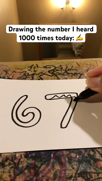 Drawing the number I heard 1000 times today ✍️ #shorts