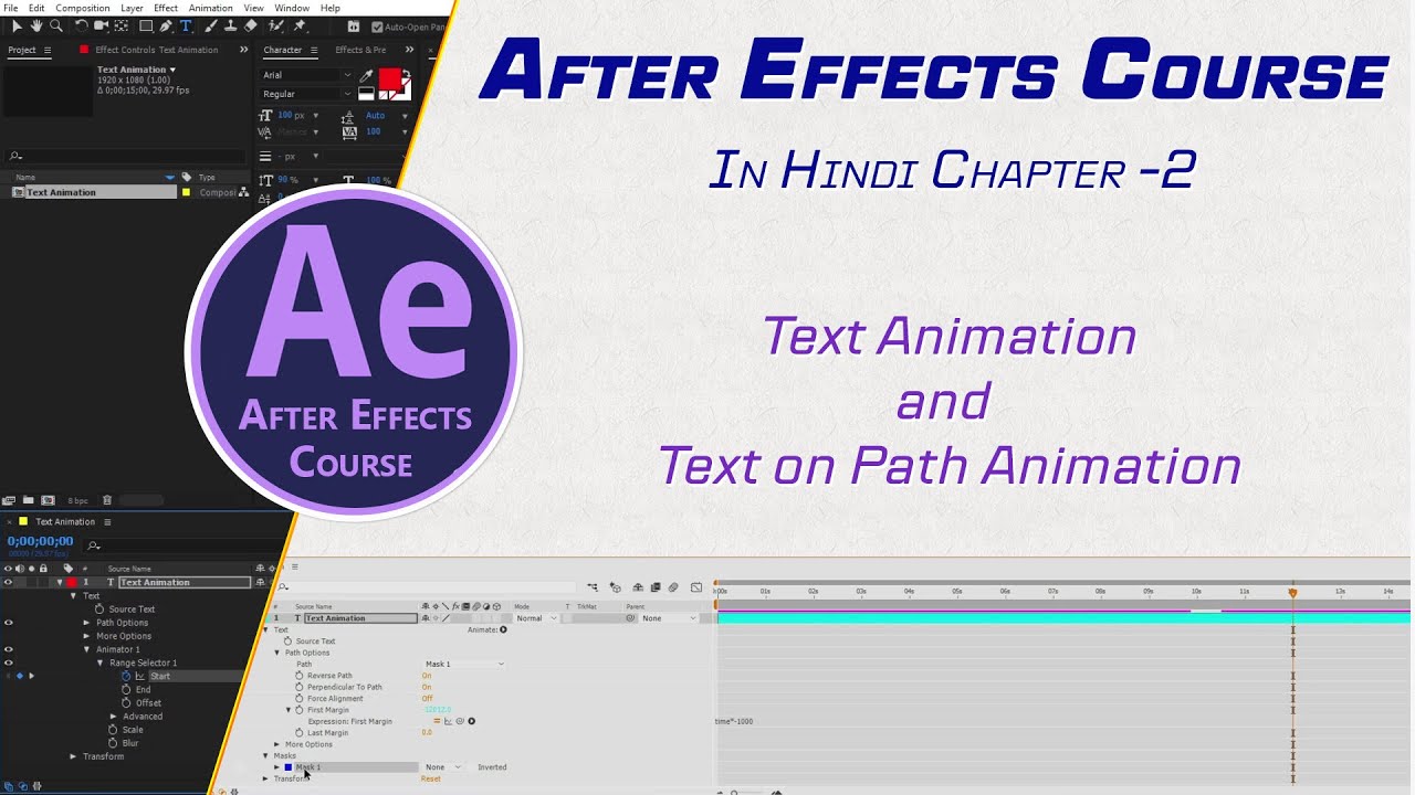 After effects text animation | Motion graphics tutorial | After effect ...