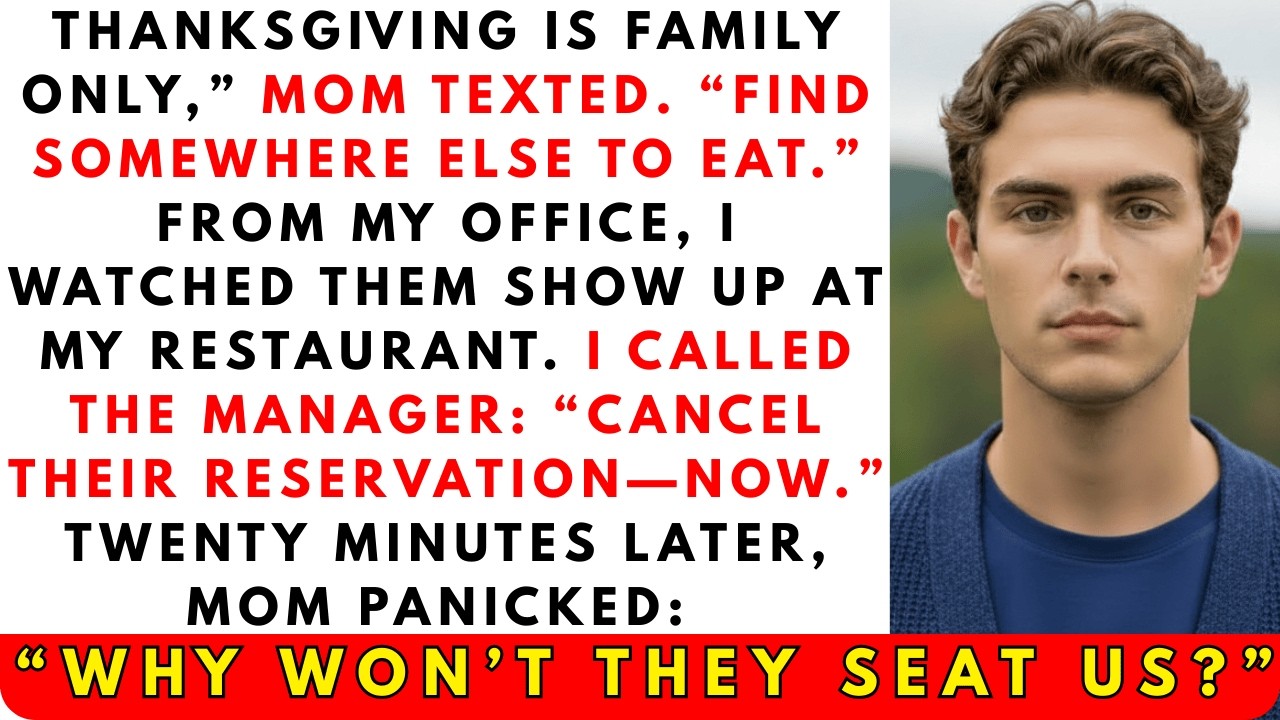 Меня выгнали с Дня благодарения из моего собственного ресторана, а потом мама узнала, что все мес...