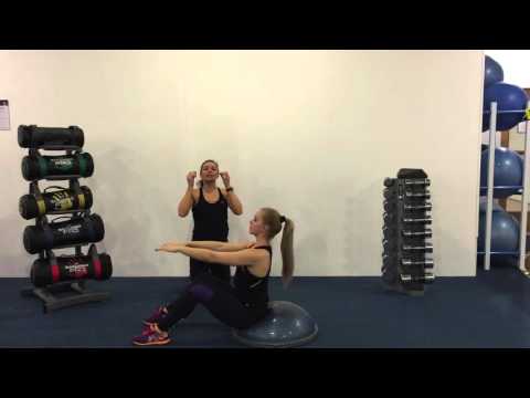 Half Roll Back w: Twist on Bosu