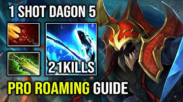 NEW Roaming Nyx Assassin Guide 1 Shot Combo with Level 5 Dagon + E Blade Dota 2