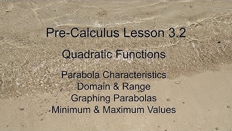 PreCalculus Lesson 3.2