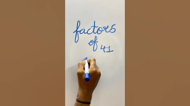 Factors of 41 #mathsbyjigs #maths #knowledge #information #factorsandmultiples #factorsandmultiples