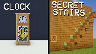 ⚒ Minecraft: 6 Redstone Build Hacks (Auto Door, Secret Staircase etc)