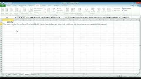 Stats is Not a Four Letter Word:  Using Excel