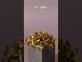 100% vs 0% 3D Soft Body Simulation Gold Sphere
