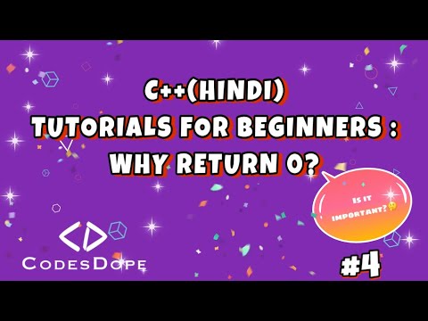 Why return 0? | c++ tutorial for beginners | codesdope.com