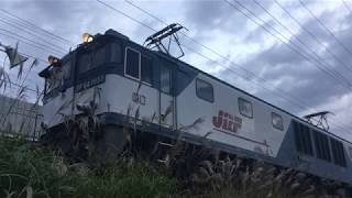 3075レ EF64 1033 草薙側線発車【ブロワー起動〜】