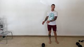 Burpee over Dumbbell