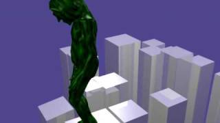 Basic alien troll mesh - Blender bvh motion test with steps