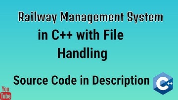 Railway Management System C++ Source Code