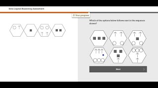 [Math] Sova Logical Reasoning Assessment Your progress Which of the options below follows ne