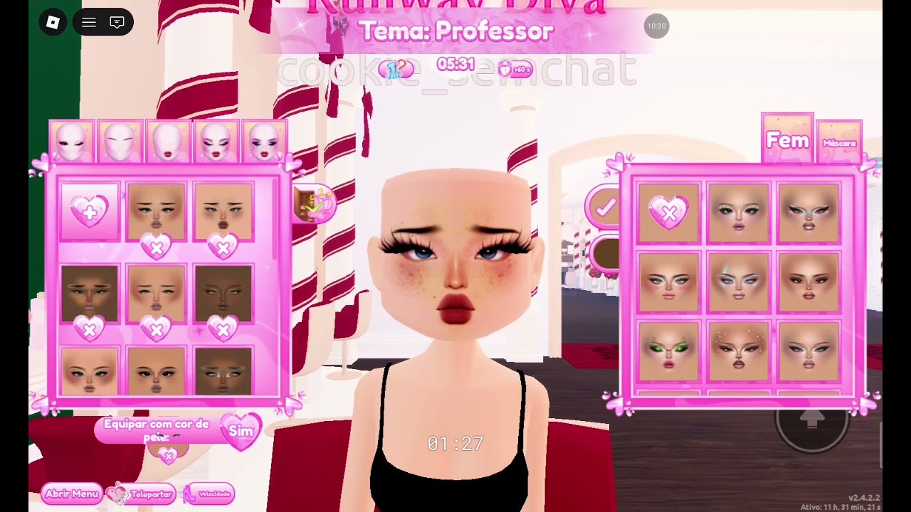 Fazendo roupas no Dress to impress