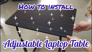 Adjustable LAPTOP TABLE | How to Install @ Shopee Net Worth