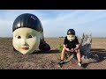 Squid game in real life  red light green light  giant doll robot  full compilation 1 action boy