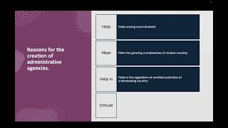Administrative Law General Principles: Lesson 1 Profile